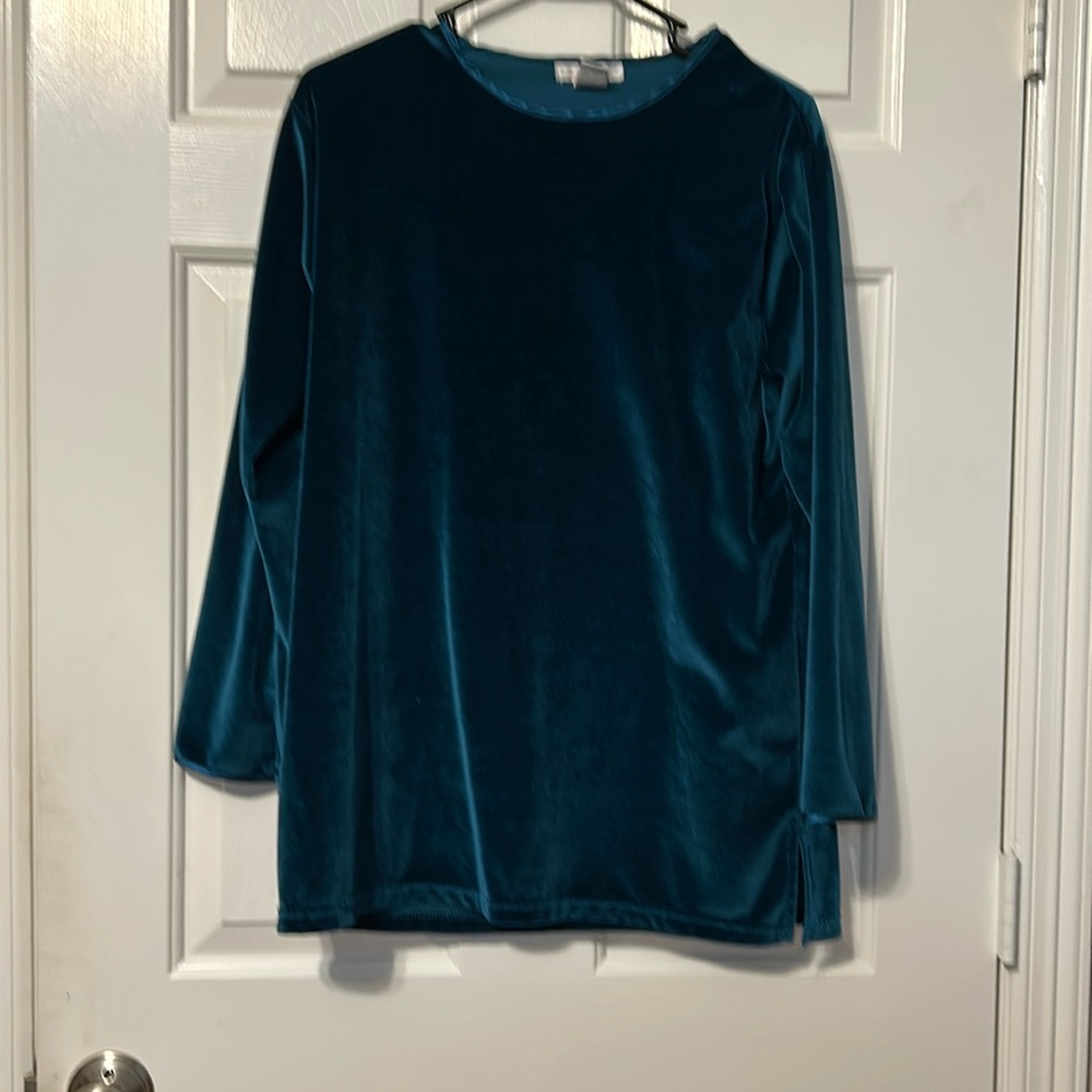 partners intimates green long sleeve shirt size S